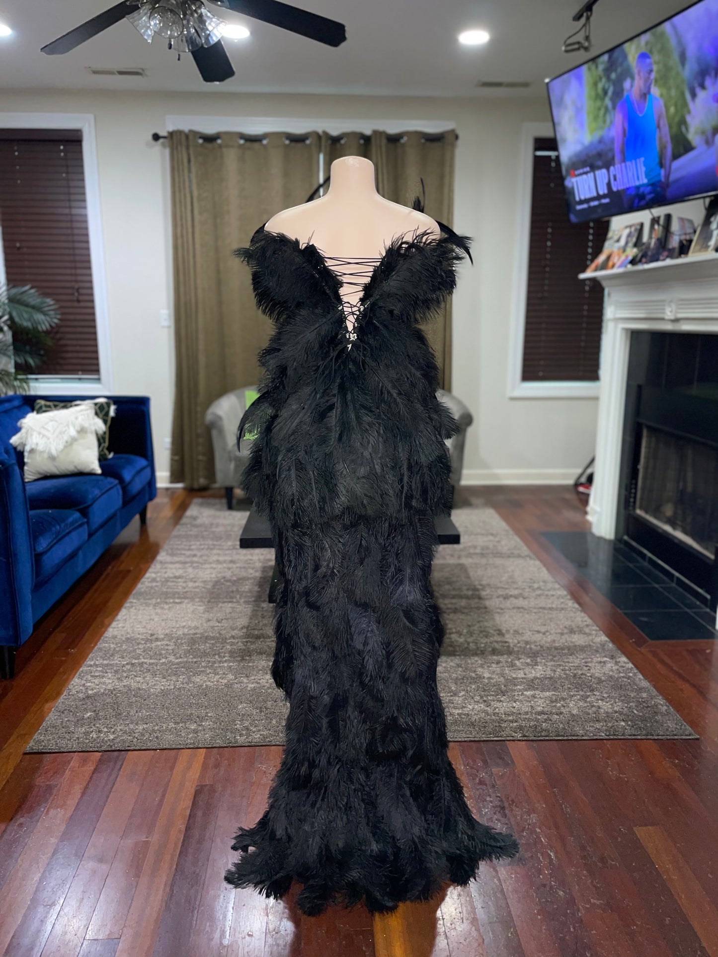 The feather dress